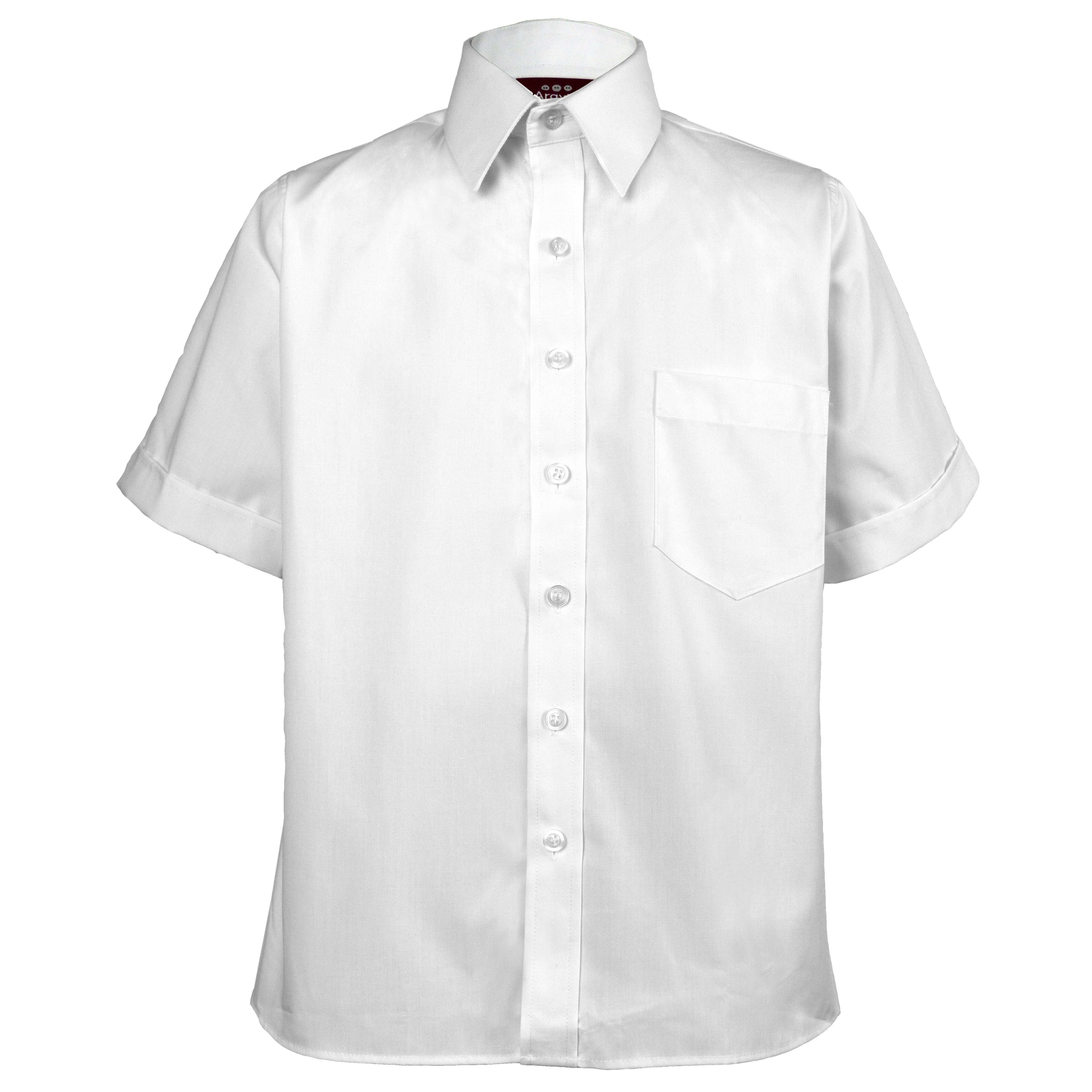 boys black short sleeve dress shirt