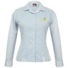 Junior Long Sleeve Blouse - powder blue