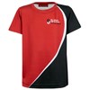 PE Top  - cranberry/black/white